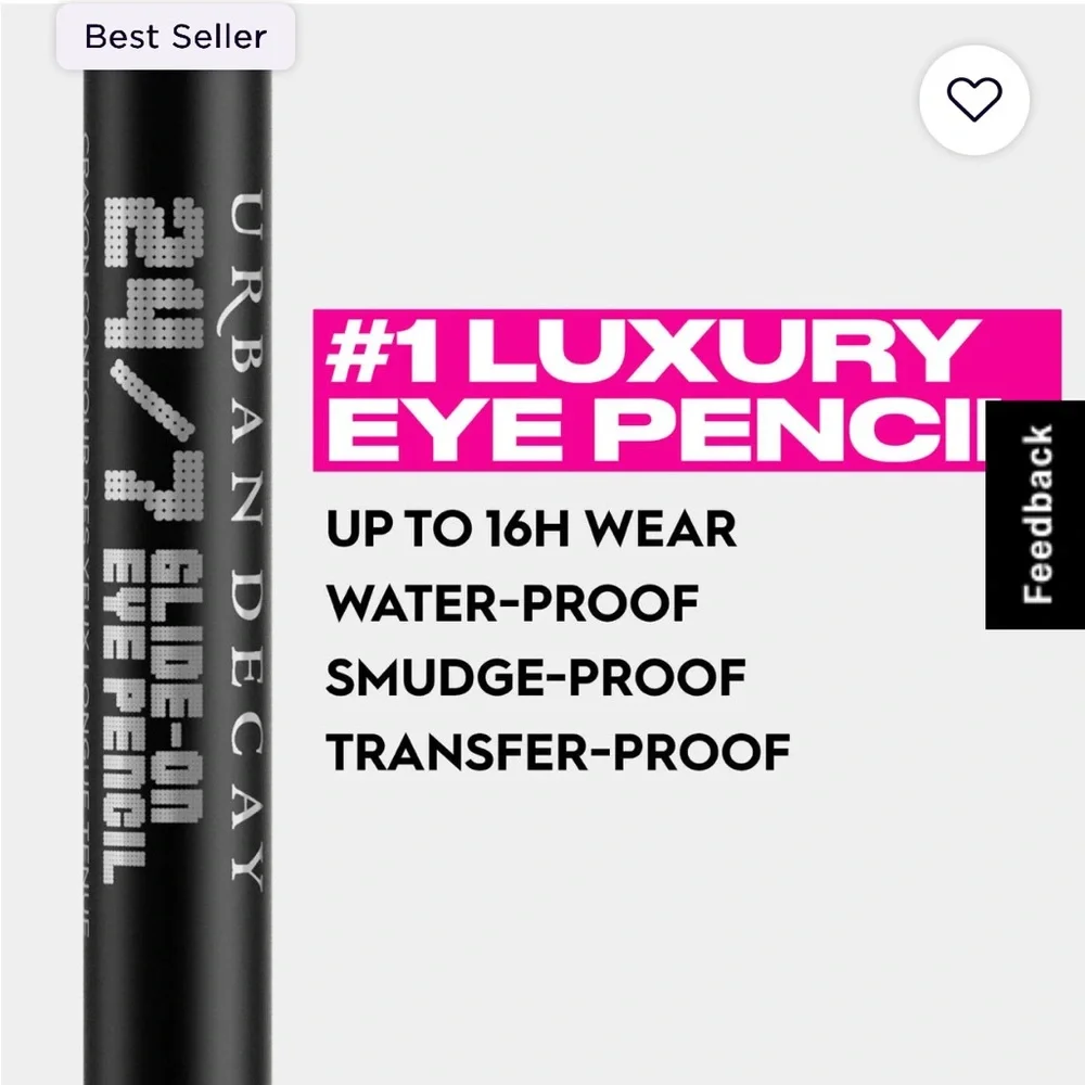 Urban Decay 24/7 GLIDE-ON WATERPROOF EYELINER PENCIL: Smog-Copper Shimmer